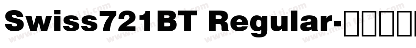 Swiss721BT Regular字体转换